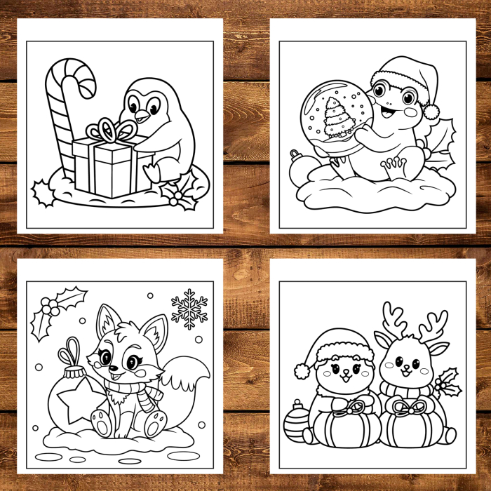 Carte de colorat, 40 de ilustratii Craciun Vesel - Volumul I, 86 pagini [3]