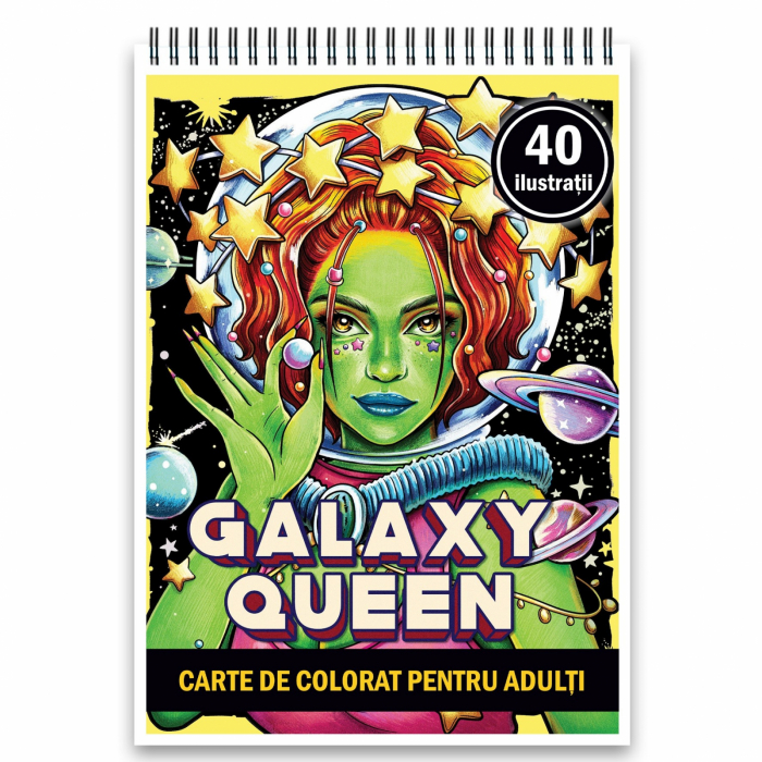 Carte de colorat, 40 de ilustratii, Galaxy Queen, 86 pagini [1]
