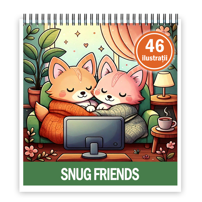 Carte de colorat, 46 de ilustratii Snug Friends, 98 pagini [1]