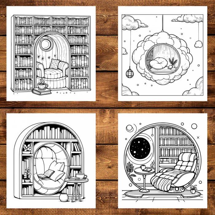 Carte de colorat antistres , 30 de ilustratii Coltisoare Cozy, 66 pagini [3]