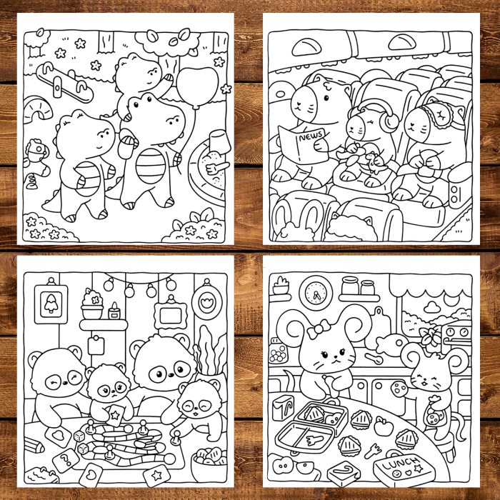 Carte de colorat antistres , 39 de ilustratii Furry & Fun, 84 pagini [4]