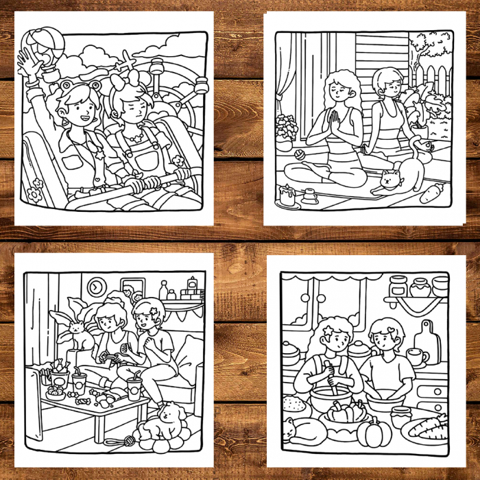 Carte de colorat antistres , 40 de ilustratii Bestie Goals, 86 pagini [4]