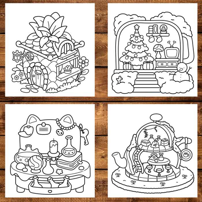 Carte de colorat antistres , 40 de ilustratii Comfy Space, 86 pagini [4]