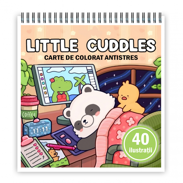 Carte de colorat antistres , 40 de ilustratii Little Cuddles, 86 pagini [1]