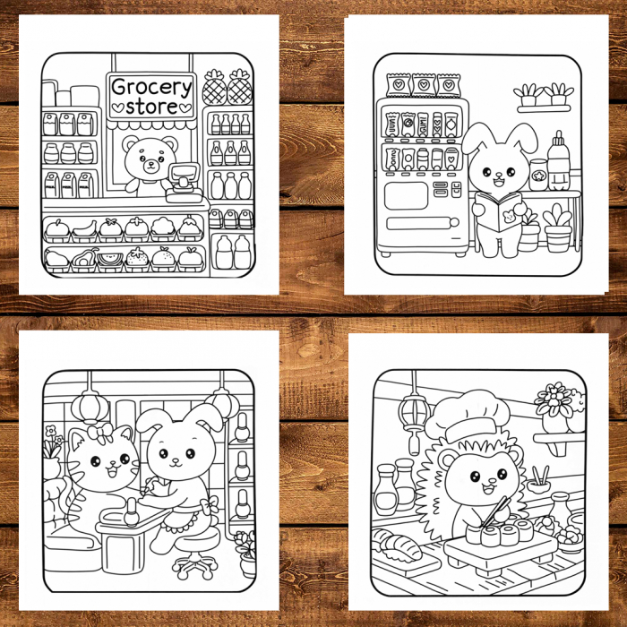 Carte de colorat antistres , 40 de ilustratii Paws Moments, 86 pagini [4]