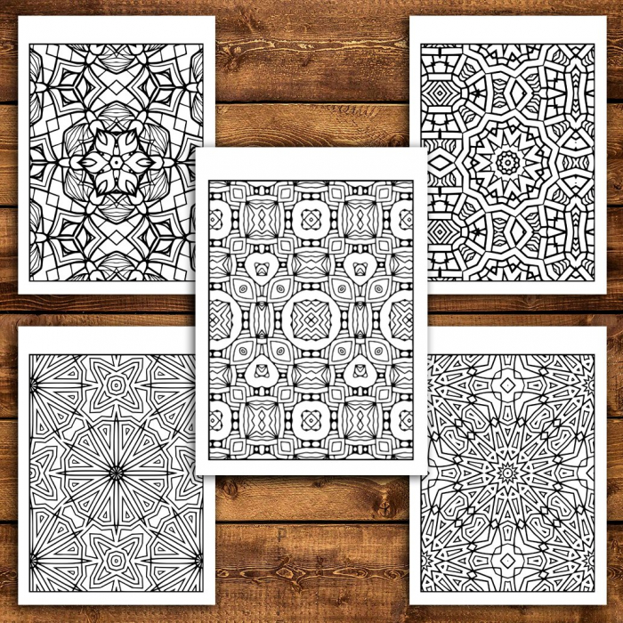 Carte de colorat antistres, 40 de ilustratii Tipare uimitoare [3]