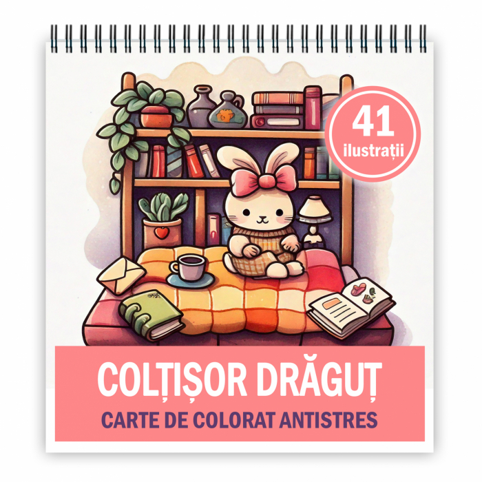 Carte de colorat antistres , 41 de ilustratii Coltisor Dragut, 106 pagini [1]