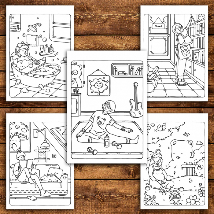 Carte de colorat antistres , 45 de ilustratii Pregnancy Moments, 96 pagini [4]