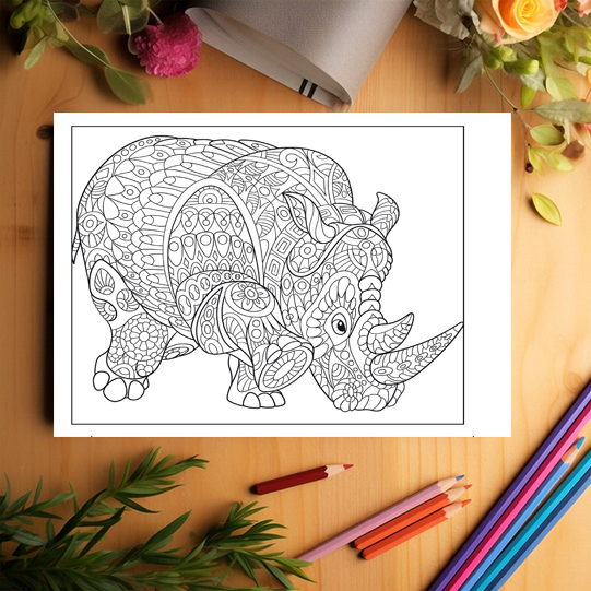 Carte de colorat antistres, 50 de ilustratii Animale Mandala - Editia Premium - Volumul II [3]