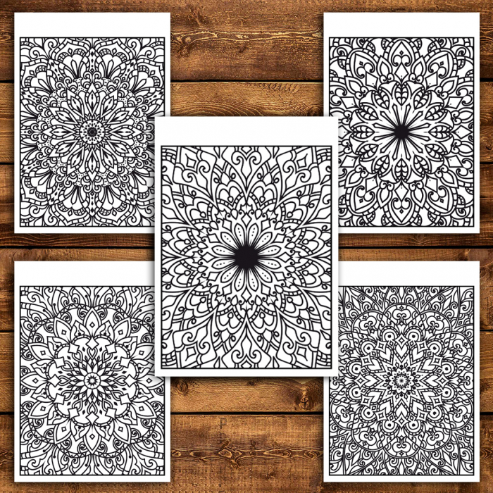 Carte de colorat antistres, 50 de ilustratii Armonia Mandalelor [4]