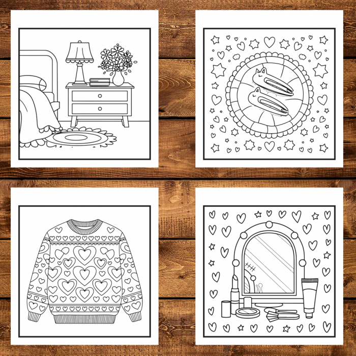 Carte de colorat antistres , 50 de ilustratii Cozy Lifestyle, 106 pagini [3]