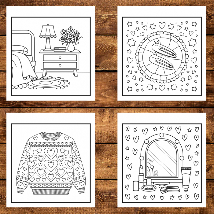 Carte de colorat antistres , 50 de ilustratii Cozy Lifestyle, 106 pagini [3]