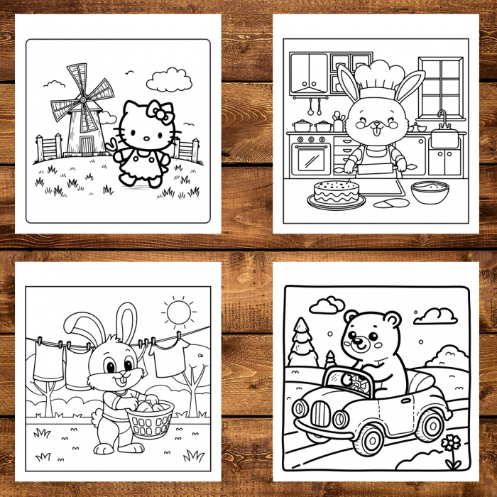 Carte de colorat antistres , 50 de ilustratii Cozy Mix, 106 pagini [3]
