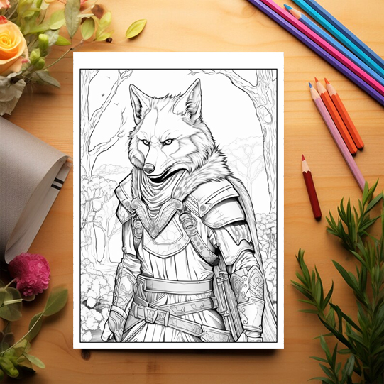 Carte de colorat antistres , 50 de ilustratii Fantasy Fox, 106 pagini [3]
