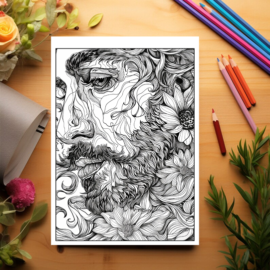 Carte de colorat antistres, 50 de ilustratii Inspiratii de la Van Gogh - Volumul II [3]