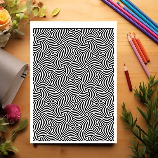 Carte de colorat antistres, 50 de ilustratii Tipare Geometrice - Volumul II [3]