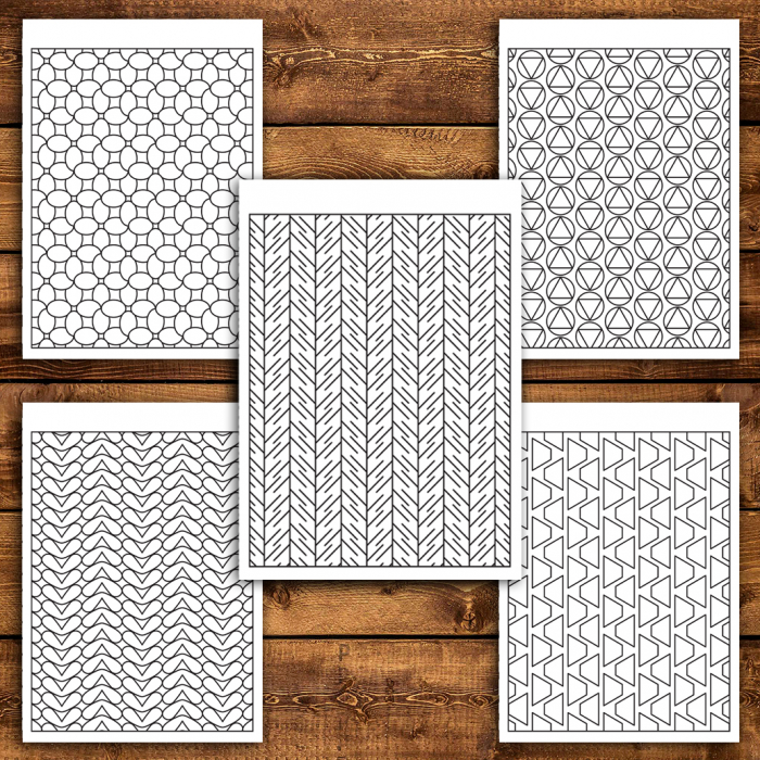 Carte de colorat antistres, 50 de ilustratii Tipare Geometrice - Volumul III [4]