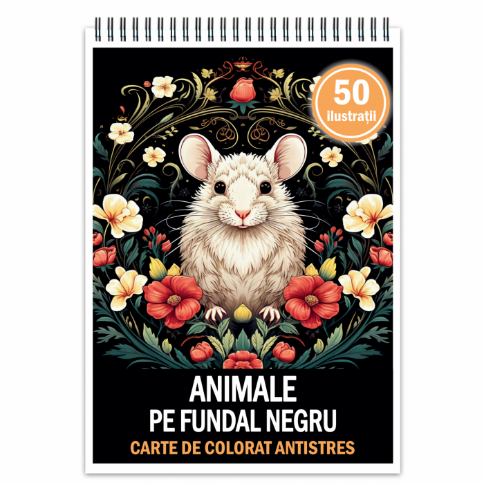 Carte de colorat antistres , 50 de ilustratii X, 106 pagini [1]