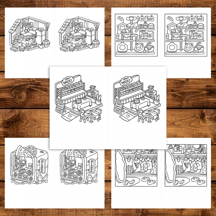 Carte de colorat Dual Vision, 41x2 ilustratii cu Coltisor Dragut, 88 pagini [4]