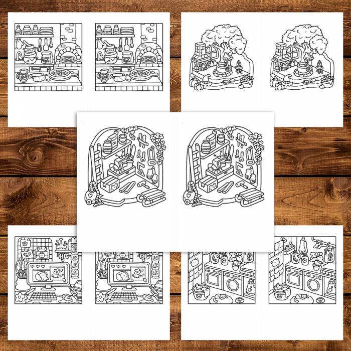 Carte de colorat Dual Vision, 41x2 ilustratii cu Coltisor Dragut, 88 pagini [5]