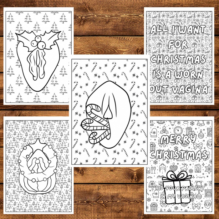 Carte de colorat antistres , 30 de ilustratii Merry Clitmas, 96 pagini [6]