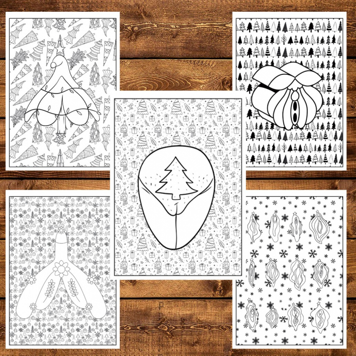 Carte de colorat antistres , 30 de ilustratii Merry Clitmas, 96 pagini [5]
