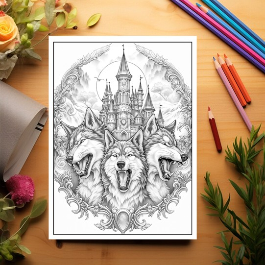 Carte de colorat pentru adulti, 45 de ilustratii, Halloween, 96 pagini [3]
