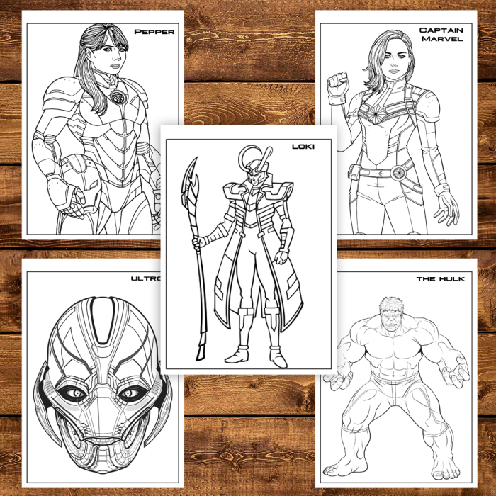 Carte de colorat pentru copii, 48 de ilustratii Supereroi - Volumul V, 102 pagini [4]