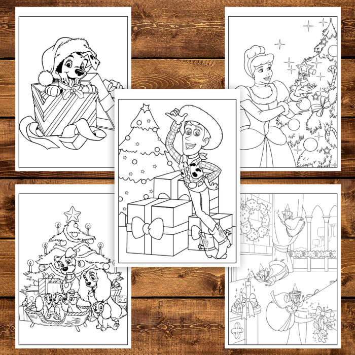 Carte de colorat pentru copii , 50 de ilustratii Craciun ca in Povesti, 106 pagini [5]