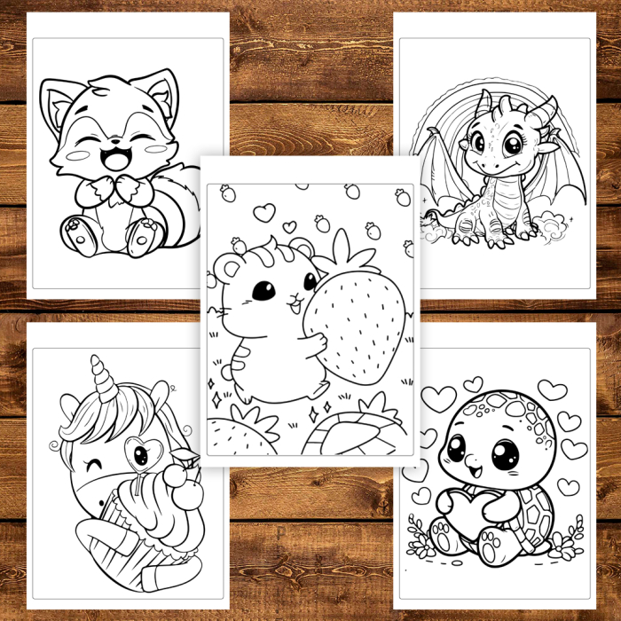 Carte de colorat pentru copii, 50 de ilustratii Ilustratii Dragastoase, 106 pagini [5]