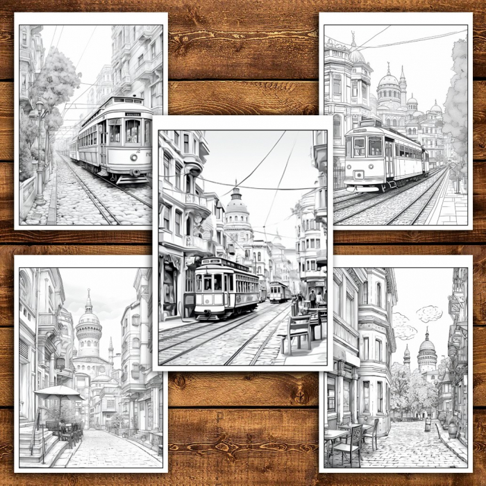 Carte de colorat pentru relaxare si antistres, 50 de ilustratii, Istanbul, 106 pagini [6]