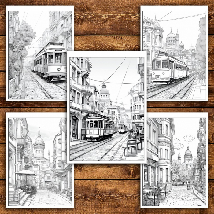 Carte de colorat pentru relaxare si antistres, 50 de ilustratii, Istanbul, 106 pagini [6]