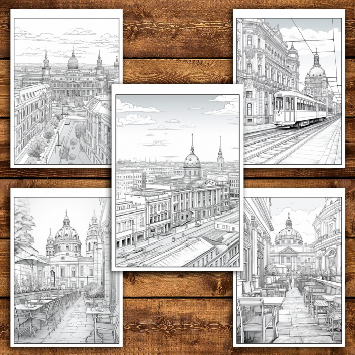 Carte de colorat pentru relaxare si antistres, 50 de ilustratii, Vienna, 106 pagini [4]