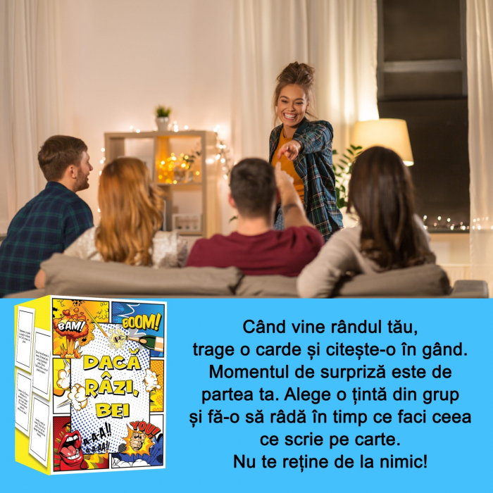 Daca razi, bei - joc de petreceri pentru adulti, 150 carti [2]