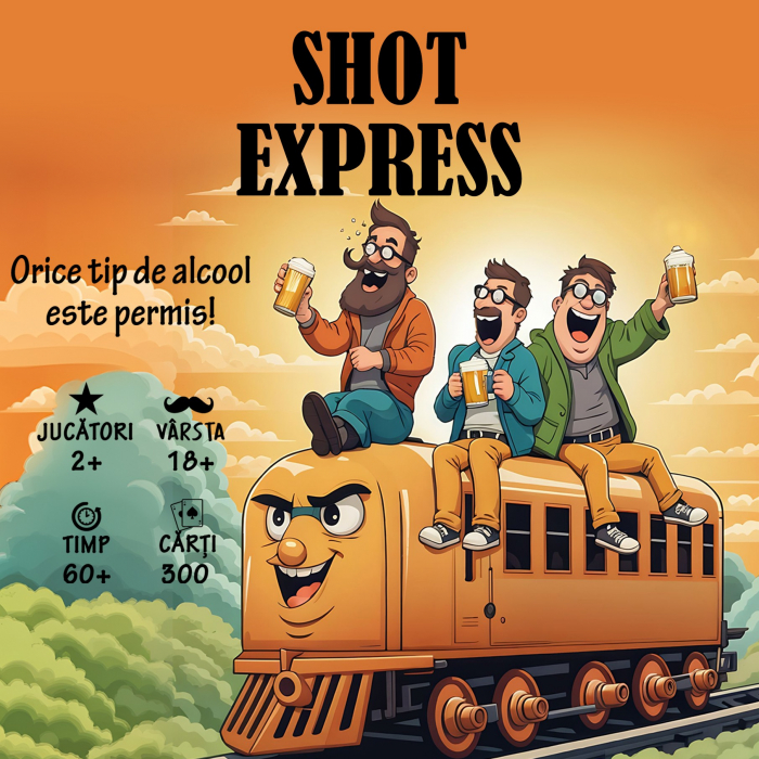 Joc de carti pentru petreceri - Shot Express, 300 provocari, limba romana, pentru 2-8 jucatori [4]