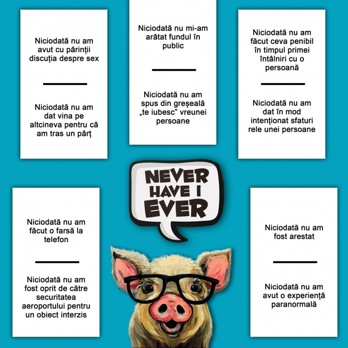 Joc de carti pentru petreceri - Never Have I Ever, 600 intrebari, limba romana, pentru 2-20 jucatori [3]
