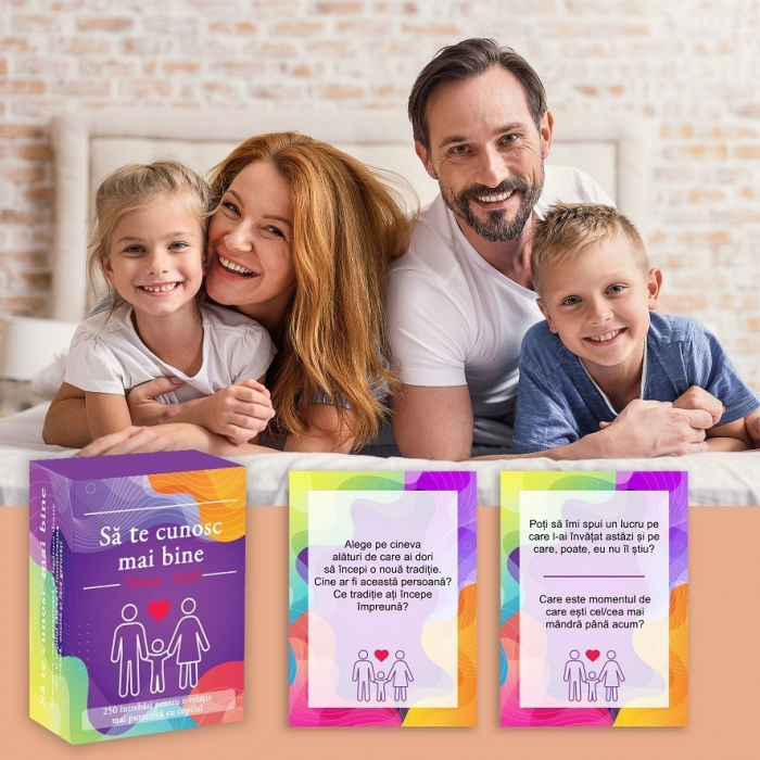Sa te cunosc mai bine, 250 de intrebari si initiatori pentru o conversatie captivanta pentru parinti si copii in limba romana [2]