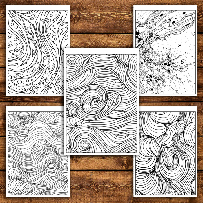 Mega carte de colorat antistres , 100 de ilustratii cu Tipare Antistres, 206 pagini [5]