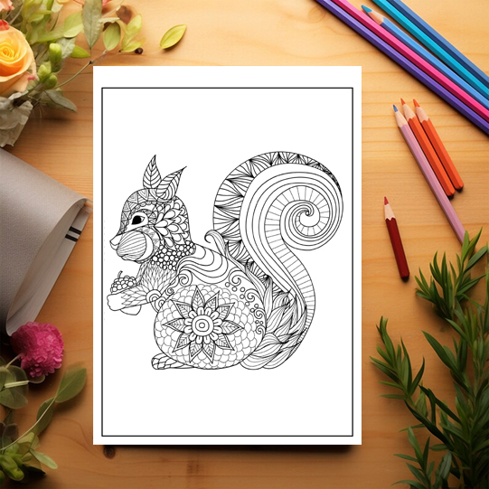 Mega cartea de colorat antistres , 100 de ilustratii cu Animale Mandala, 206 pagini [3]