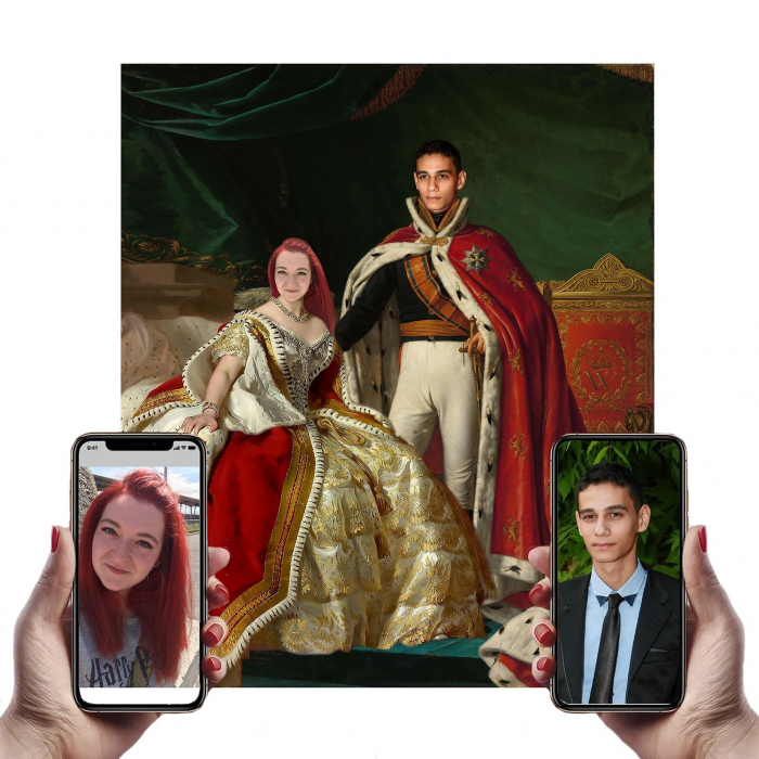 Portret personalizat - 2 persoane - Cuplu regal [1]