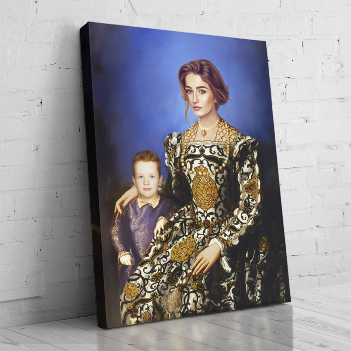 Portret personalizat - 2 persoane - Familie nobila [2]
