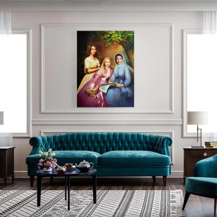 Portret personalizat - 3 persoane - Domnitele [2]