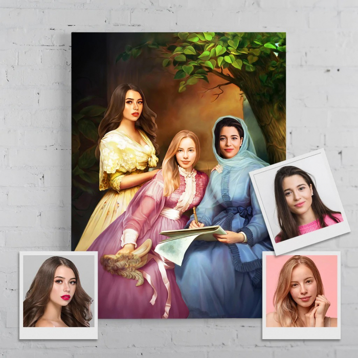 Portret personalizat - 3 persoane - Domnitele [1]