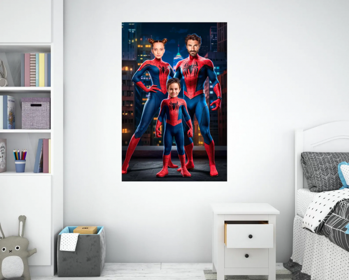 Portret personalizat - Familie Spider Man [3]