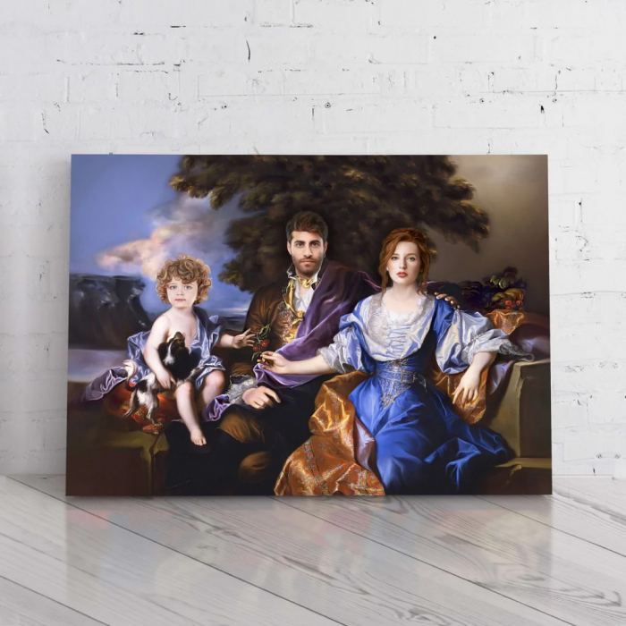 Portret personalizat - 3 persoane - Familie nobila [3]
