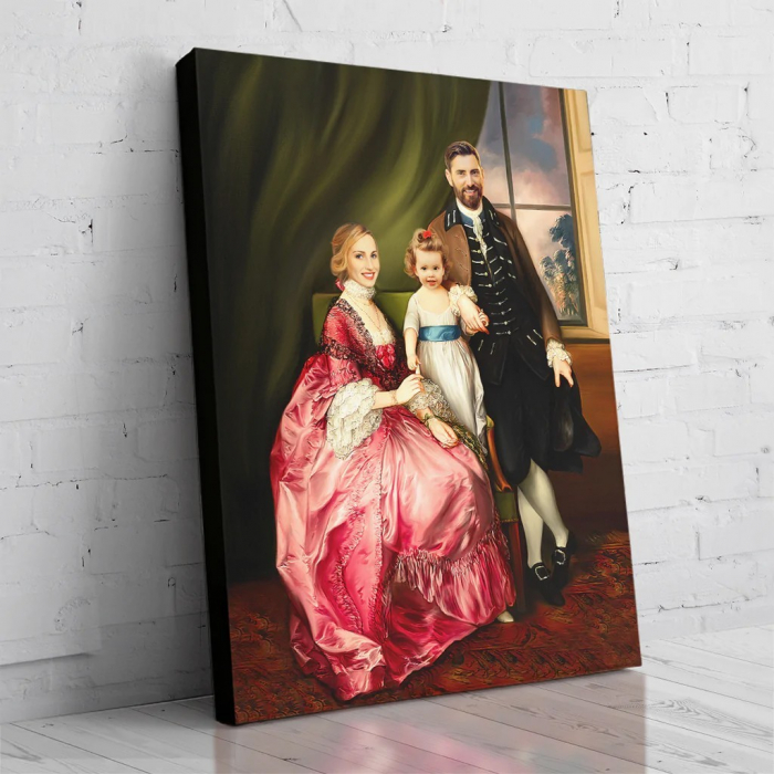 Portret personalizat - 3 persoane - Familie nobila [3]