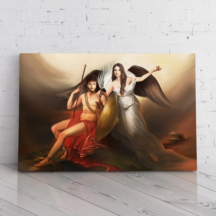 Portret personalizat - Atena si Gladiator [2]
