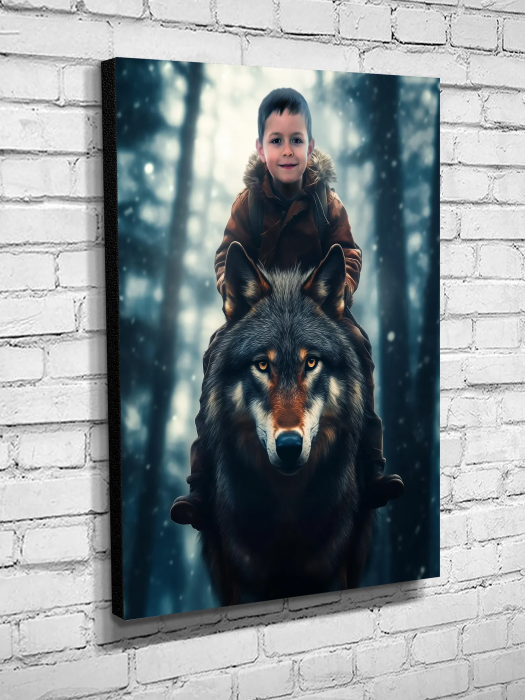 Portret personalizat - Wolf Rider [3]