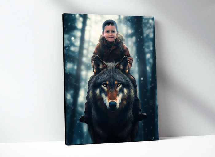 Portret personalizat - Wolf Rider [2]