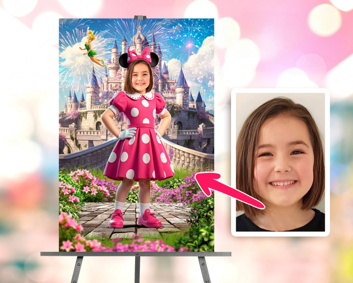 Portret personalizat - Fetita in Disneyland [1]